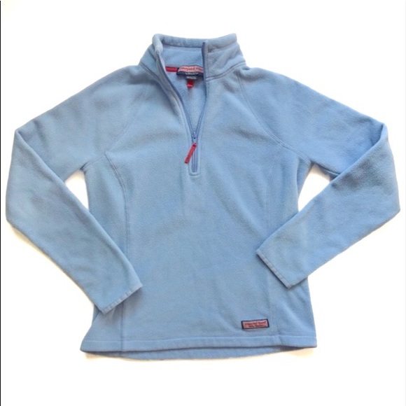 baby blue half zip sweatshirt
